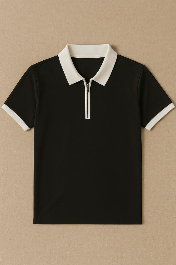 Zipper polo